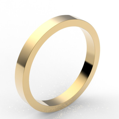 Alliance carré 2,5 mm - or 18 carats