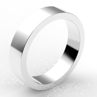 Alliance homme Carré 5 mm - or 18 carats