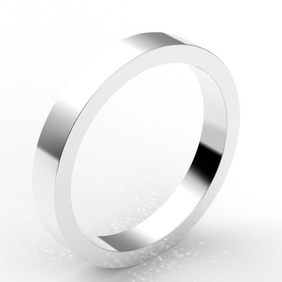 Alliance carré 3 mm - or 18 carats