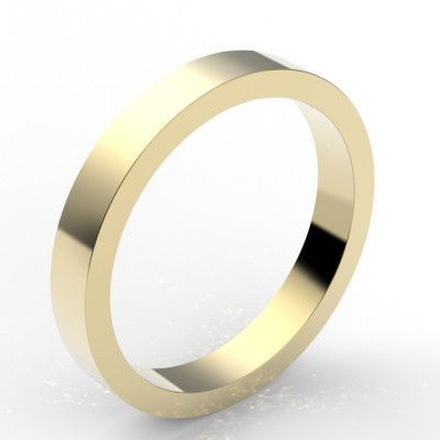 Alliance carré 3 mm - or 18 carats