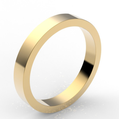 Alliance carré 3 mm - or 18 carats