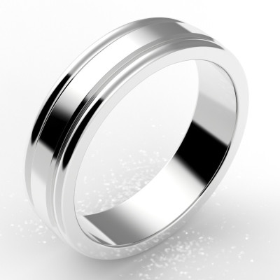 Alliance godron homme or 18 carats 5,5 mm