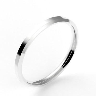 Alliance or Femme Pan 2,5 mm - or 18 carats