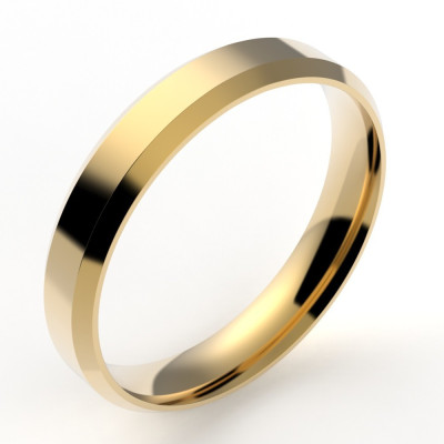 Alliance homme Pan 4 mm - or 18 carats