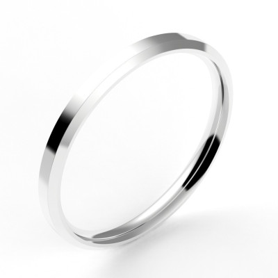 Alliance or Femme Pan 2 mm - or 18 carats