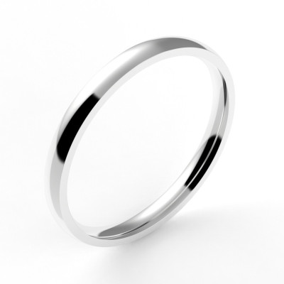 Alliance or femme Ruban 2- or 18 carats - 2 mm