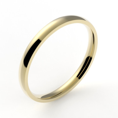 Alliance or femme Ruban 2- or 18 carats - 2 mm