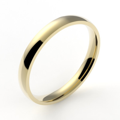 Alliance or femme Ruban 2 - or 18 carats - 2,5 mm