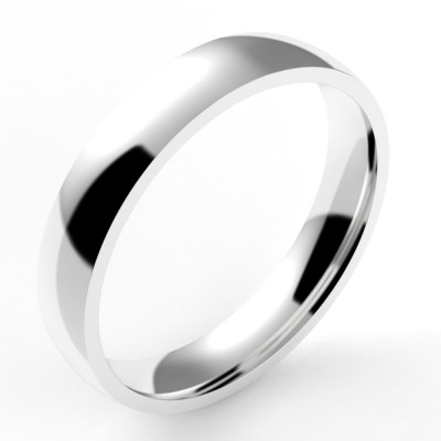 Alliance homme Ruban 4 - or 18 carats - 4 mm