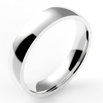 Alliance homme ruban 4,5 - or 18 carats - 4,5 mm