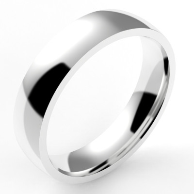 Alliance or homme Ruban 5 - or 18 carats - 5 mm