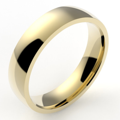 Alliance or homme Ruban 5 - or 18 carats - 5 mm