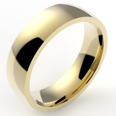 Alliance or Homme Ruban 6 - or 18 carats - 6 mm