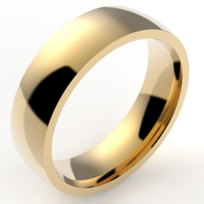 Alliance or Homme Ruban 6 - or 18 carats - 6 mm