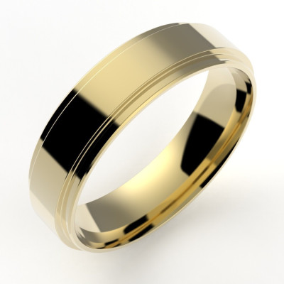 Alliance or Homme Tony - or 18 carats- 5,5 mm