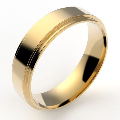 Alliance or Homme Tony - or 18 carats- 5,5 mm