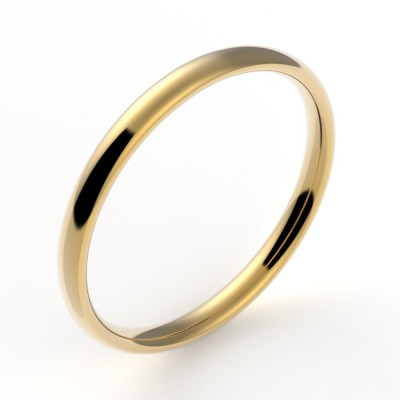 Alliance Femme Nombre d'Or 2 mm - or 18 carats