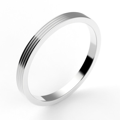 Alliance or Femme Léana - 2 mm - or 18 carats