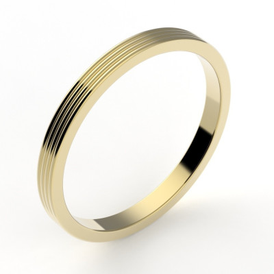 Alliance or Femme Léana - 2 mm - or 18 carats