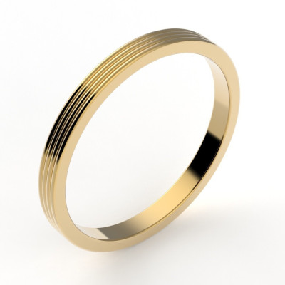 Alliance or Femme Léana - 2 mm - or 18 carats