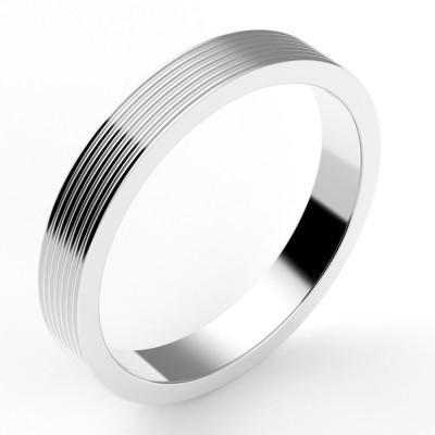 Alliance or Homme Liam.  Godrons multiples 3,5 mm - or 18 carats