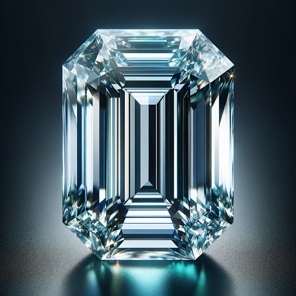 Diamant taille émeraude