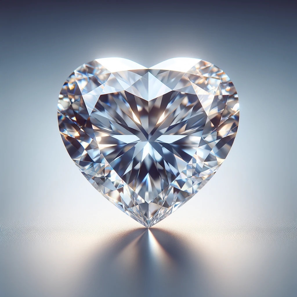 Diamant taille cœur