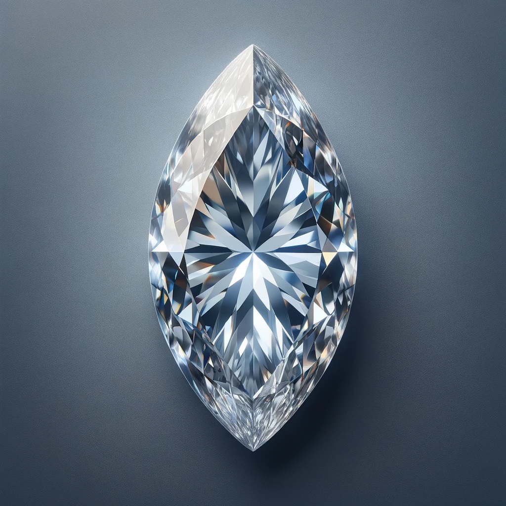 Diamant taille marquise