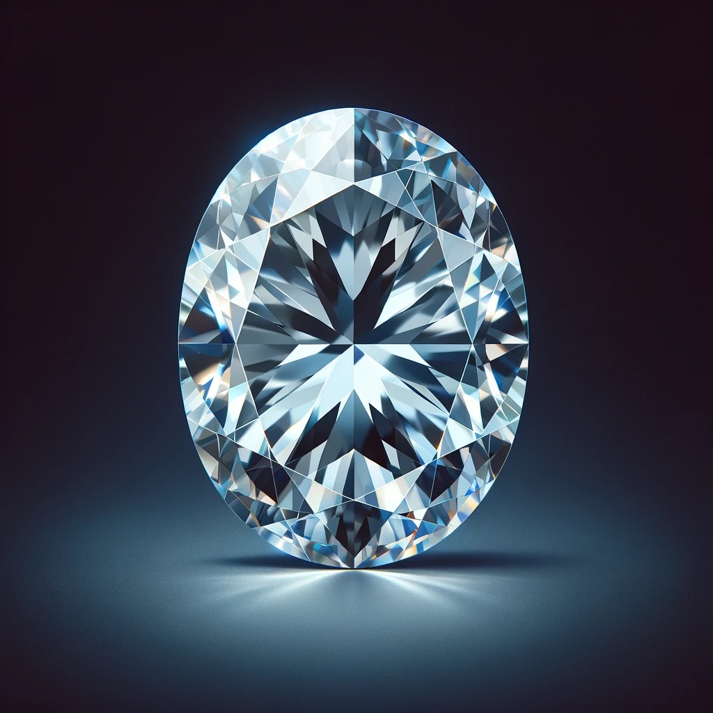 Diamant taille ovale