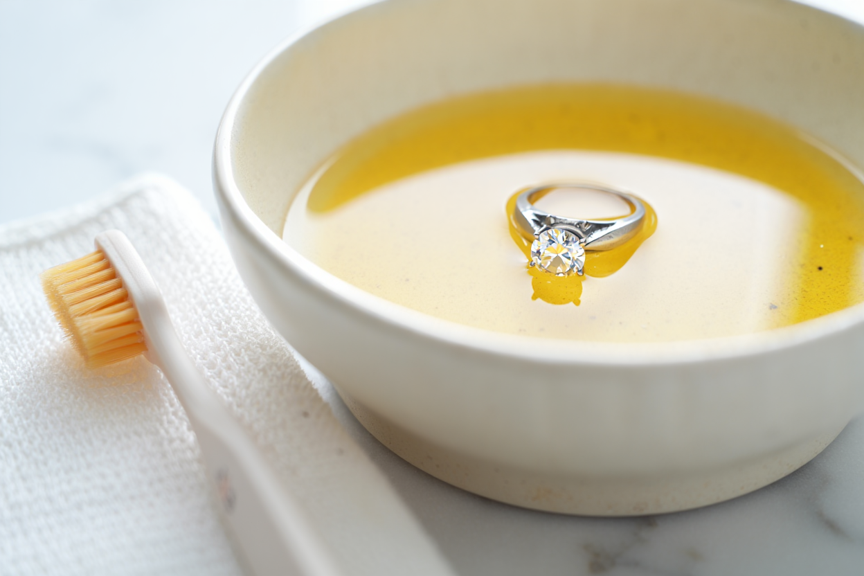 Comment nettoyer une bague en diamant à la maison